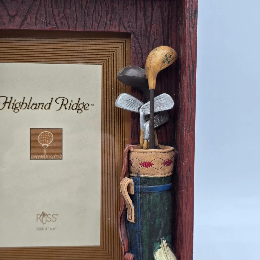 Golfers Picture Photo Frame Tabletop Standing Russ Highland Ridge 4x6